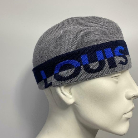 New Authentic Louis Vuitton Gray Wool Horizon Hat - Picture 2 of 9